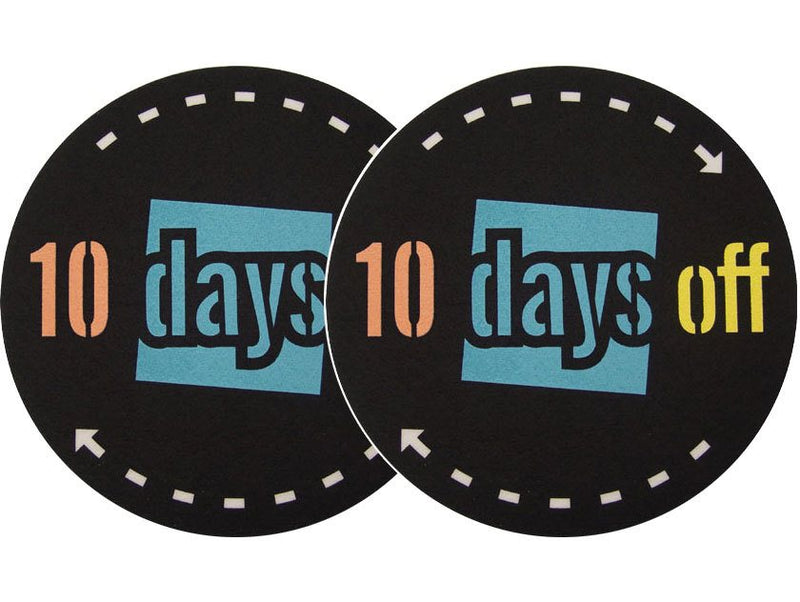 2x Slipmats - 10 Days Off