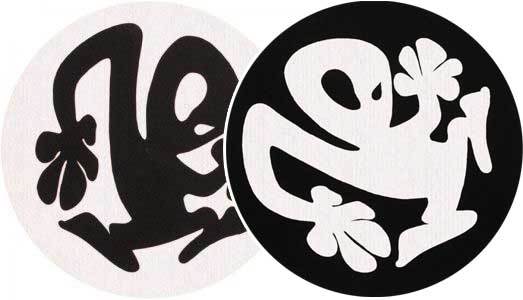 2x Slipmats - Plasticman - Black & White