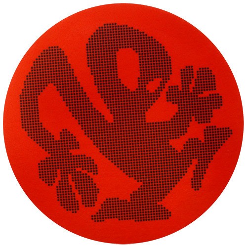 2x Slipmats - Plasticman Dots - Black & Red