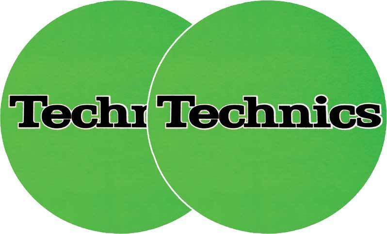 2x Slipmats - Technics - Verde