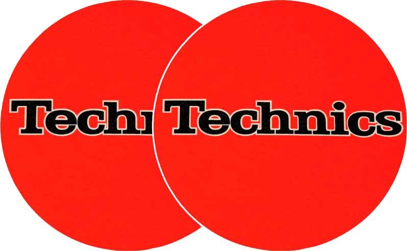 2x Slipmats - Technics - Orange