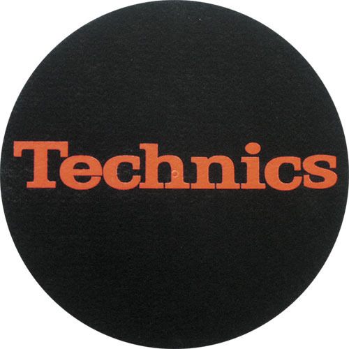 2x Slipmats - Technics Logo - Rosso