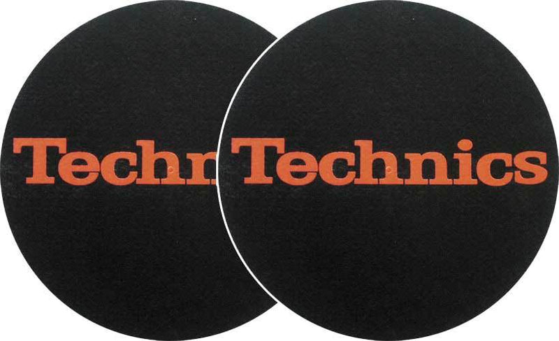 2x Slipmats - Technics Logo - Rosso