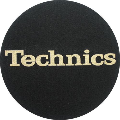 2x Slipmats Technics Logo - oro