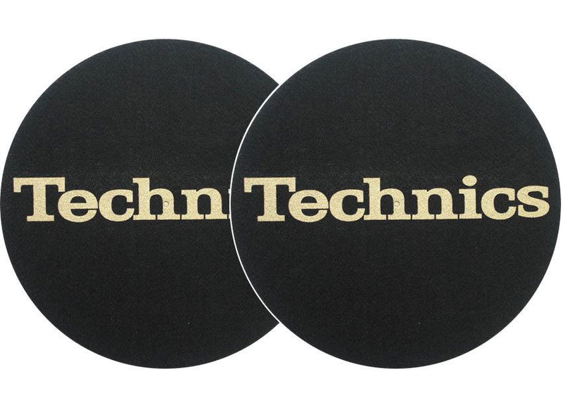 2x Slipmats Technics Logo - oro