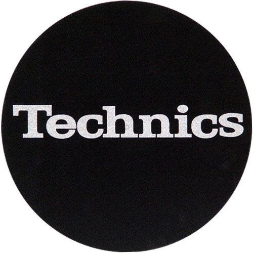 2x Slipmats Technics Logo - argento