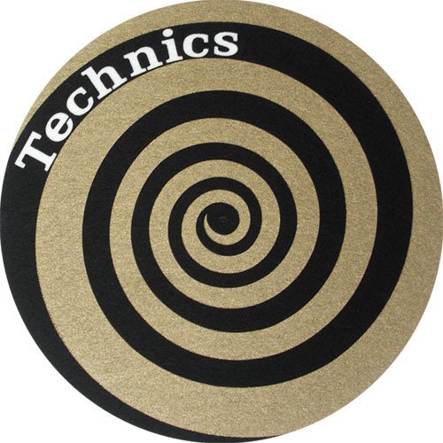 2x Slipmats - Technics Spiral - Gold