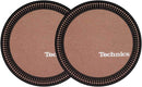 2x Slipmats - Technics Strobe - Brown