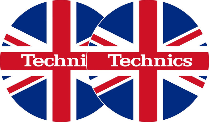 2x Slipmats - Technics UK flag