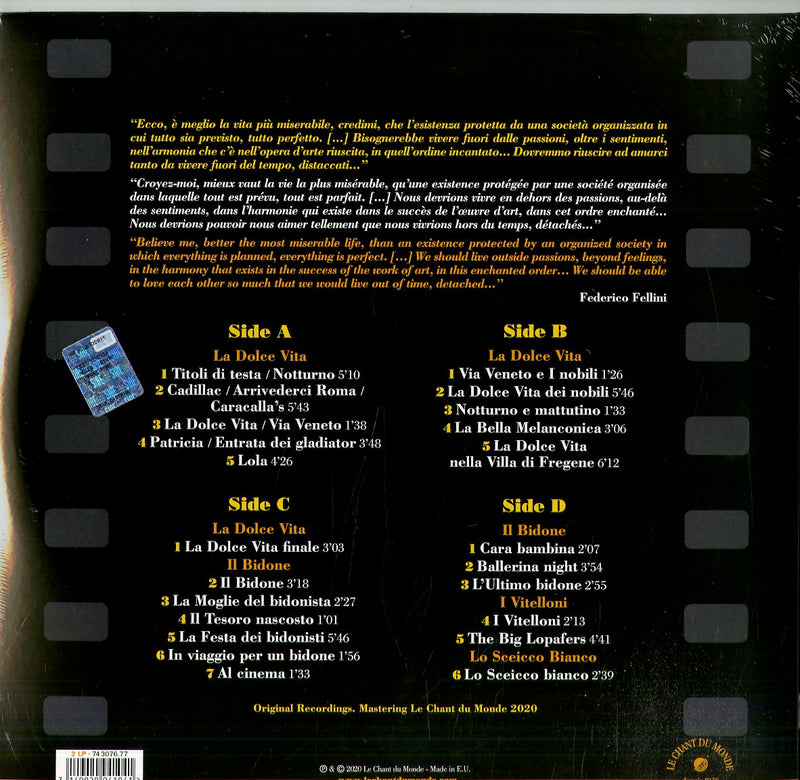 Fellini & Rota Nino - La Dolce Vita Lp 3149020941041