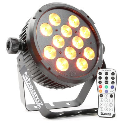 LED Flat PAR 12x10W 6-1 HEX DMX IRC