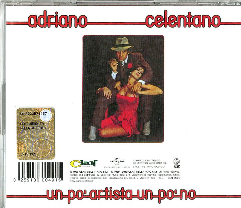 Celentano Adriano - Un Po' Artista Un Po' No CD 3259130004915