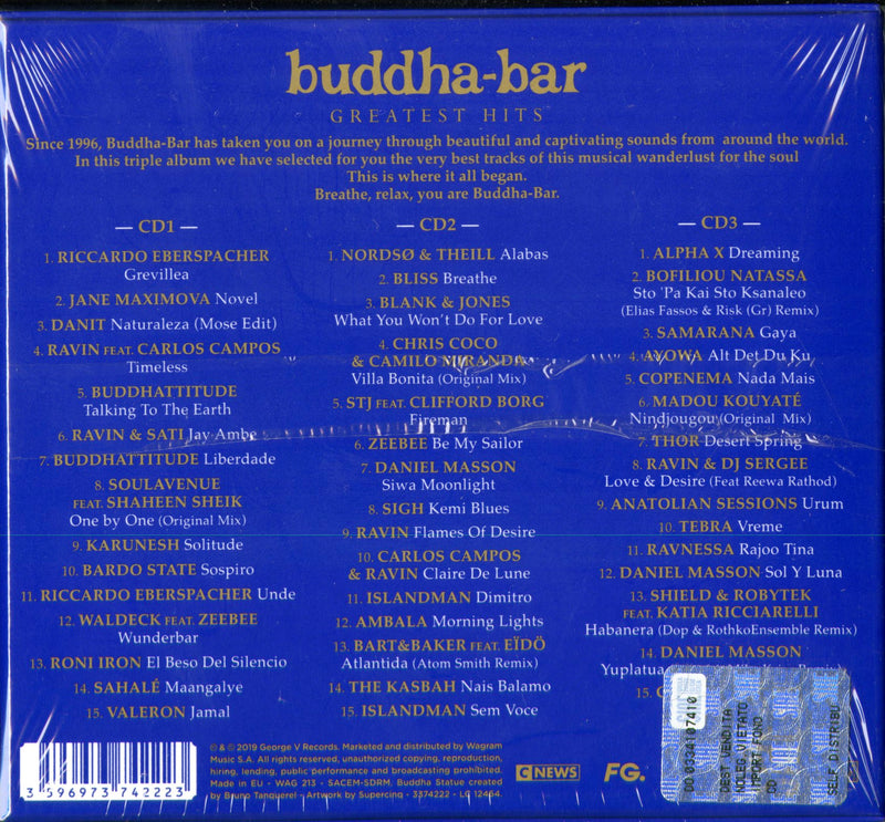 Compilation - Buddha Bar Greatest Hits Cd 3596973742223