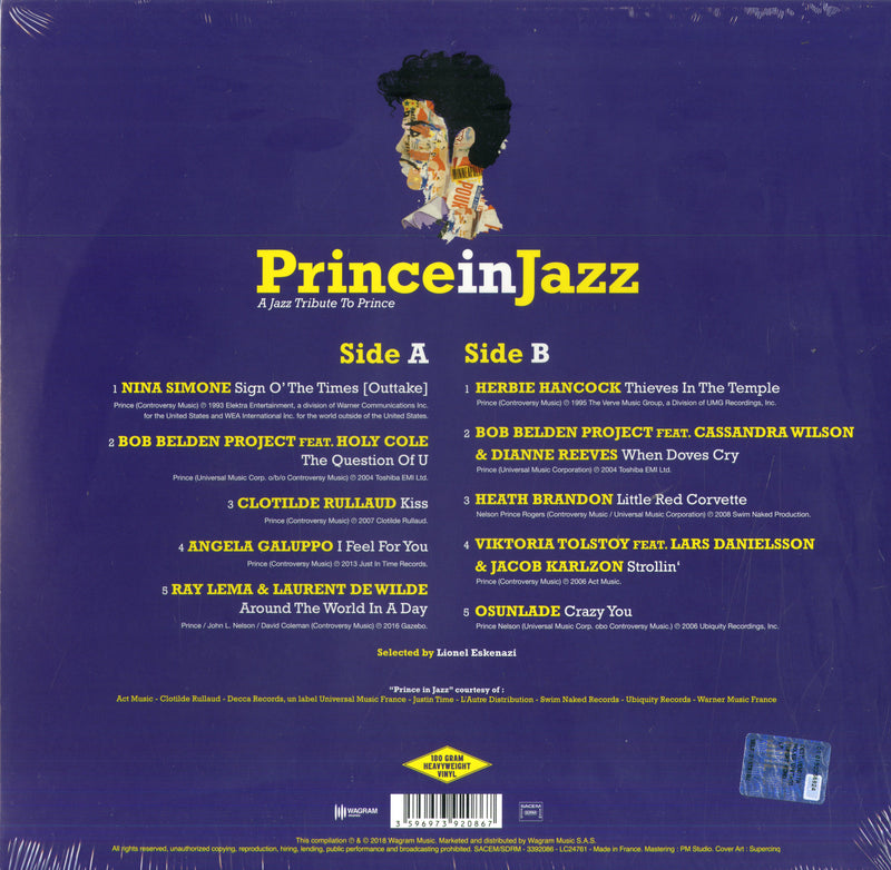 Compilation - Prince In Jazz (A Jazz Tribute To Prince) Lp 3596973920867