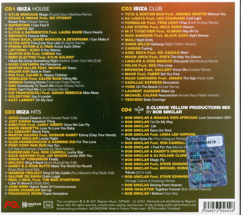 Compilation - Ibiza Fever 2021 (Mix Bob Sinclar) Cd 3596973956026