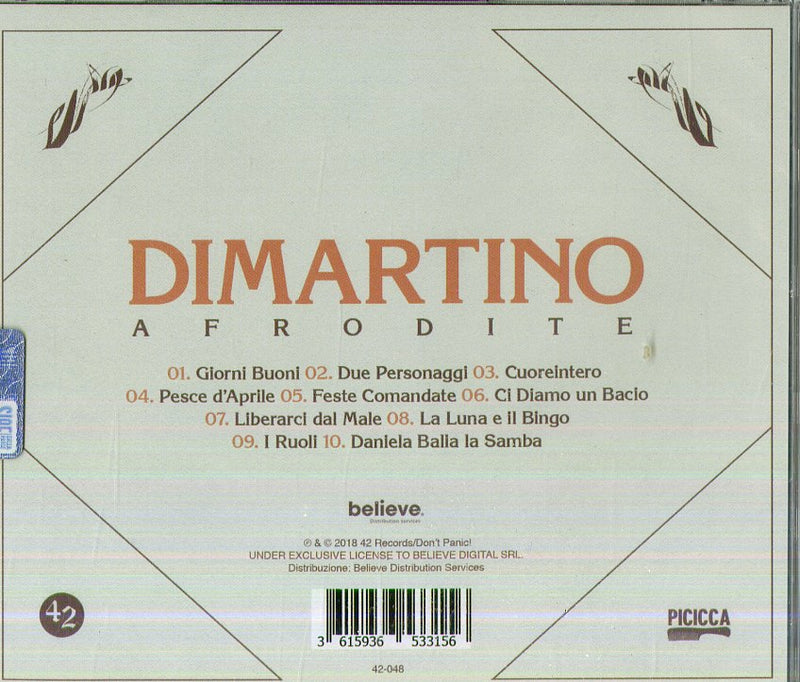 Dimartino - Afrodite Cd 3615936533156