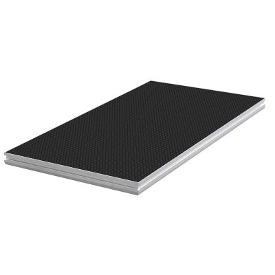 2m x 1m antislip 750Kg/m² platform - black Delivered without feet