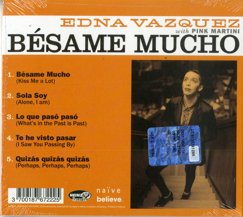 Pink Martini( Feat. Edna Vazque) - Besame Mucho Cd 3700187672225