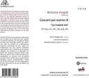 Vivaldi - Vivaldi Concerti Per Violino Ix Le Nuove Vie Cd 3700187672584