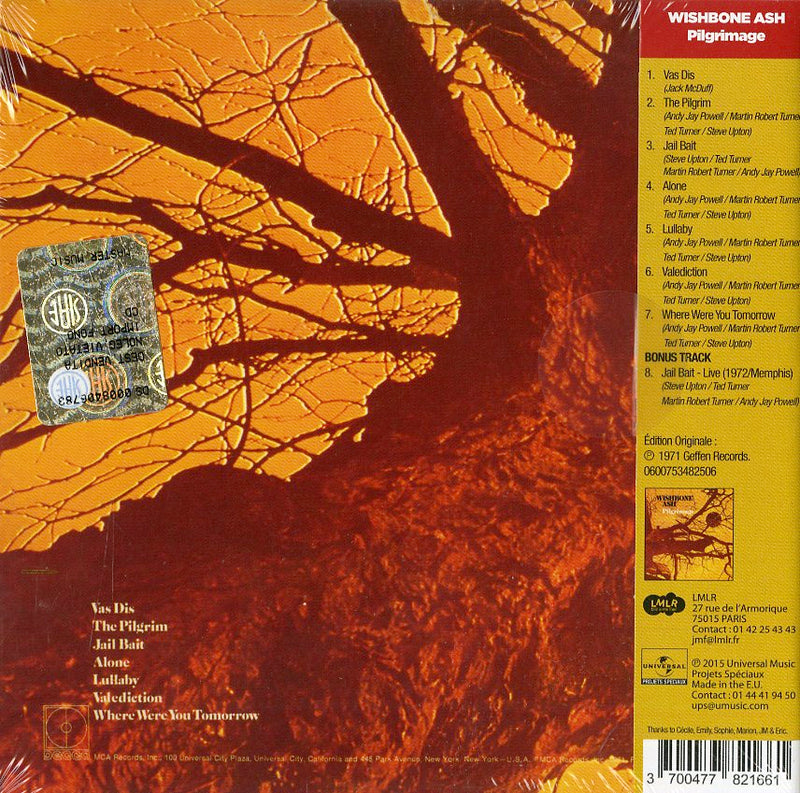 Wishbone Ash - Pilgrimage Cd 3700477821661