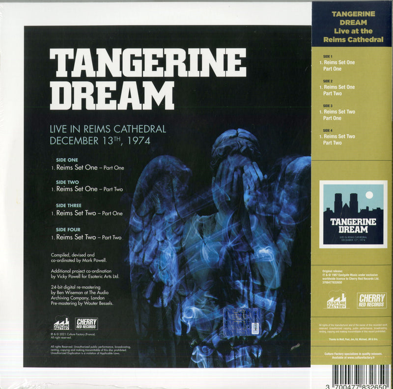 Tangerine Dream - Live At The Reims Cathedral 1974 (Vinyl Blue & Yellow Limited Edt.) (Rsd 21) Lp 3700477832650