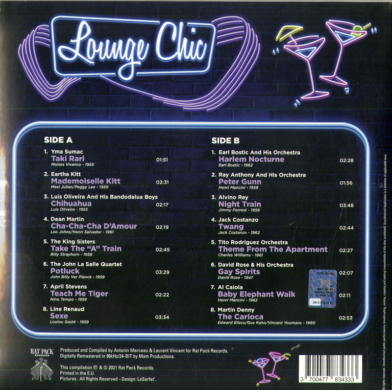 Compilation - Lounge Chic (Vinyl Blue Neon + Cd Limited Edt.) (Rsd 21) Lp 3700477834333