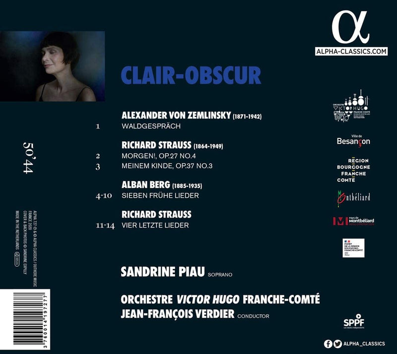 Sandrine Piau - Clair-Obscur Cd 3760014197277