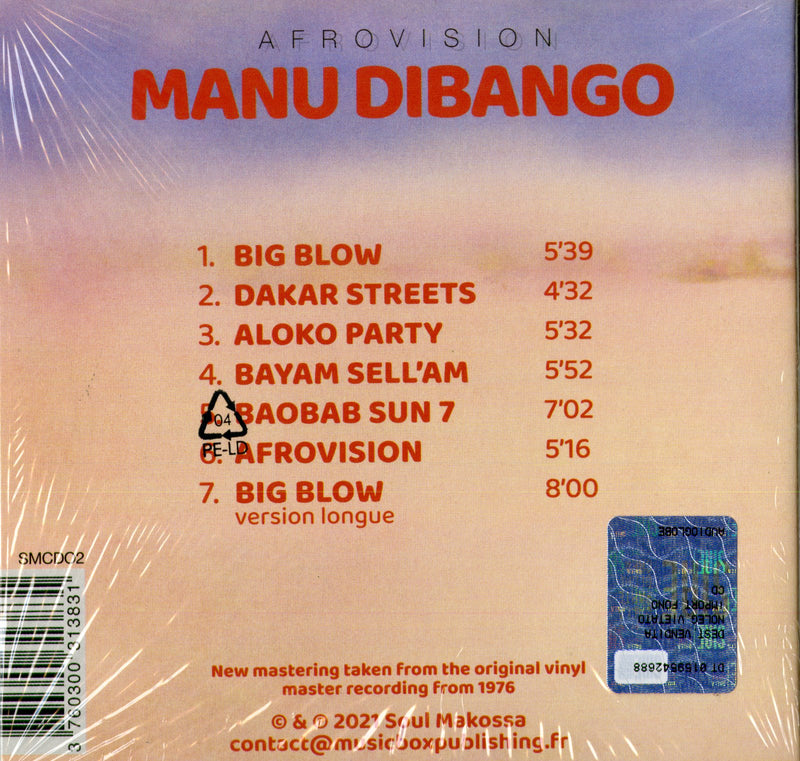 Dibango Manu - Afrovision Cd 3760300313831