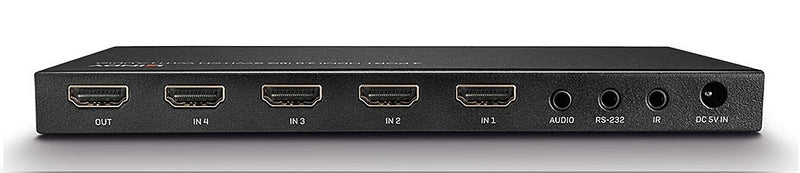 Switch HDMI 2.0 18G con Audio, 4 porte