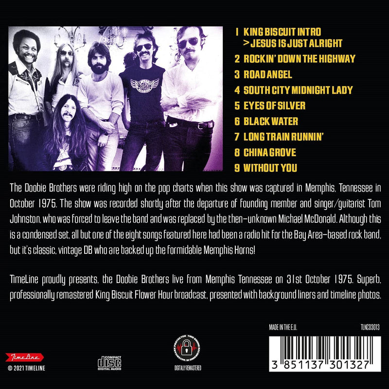 Doobie Brothers The - Live In 1975 Cd 3851137301327