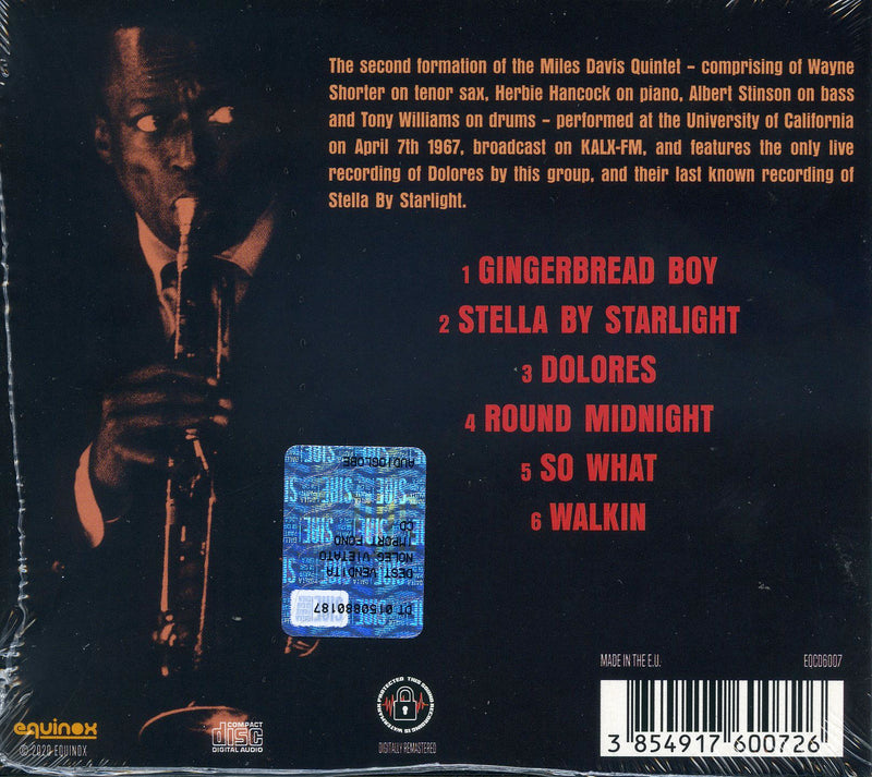 Miles Davis Quintet - Live 1967 University Of California Cd 3854917600726