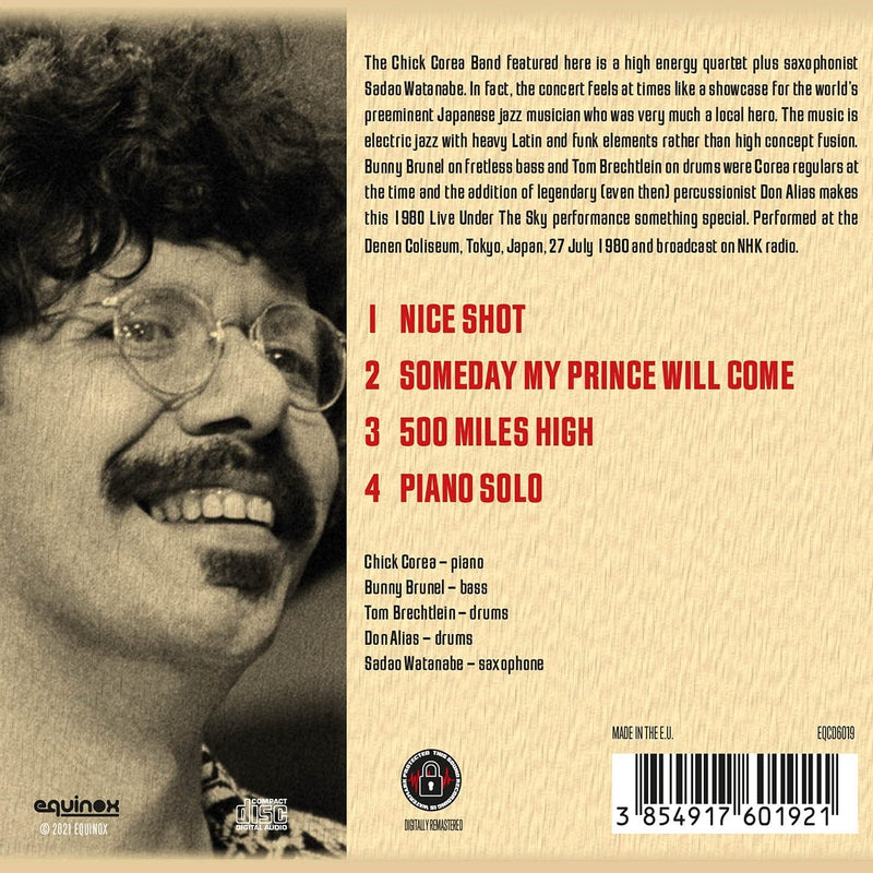 Chick Corea Band - Live Under The Sky '80 Cd 3854917601921