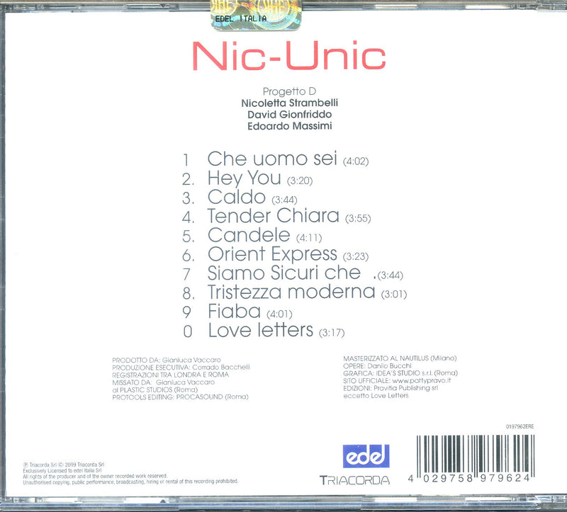 Pravo Patty - Nic Unic Cd 4029758979624