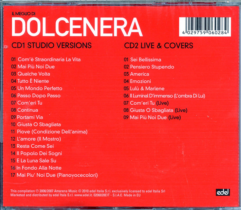 Dolcenera - Il Meglio Di Dolcenera Cd 4029759060284