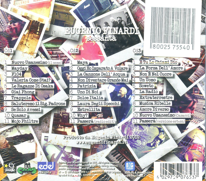 Finardi Eugenio - Sessanta Cd 4029759076537