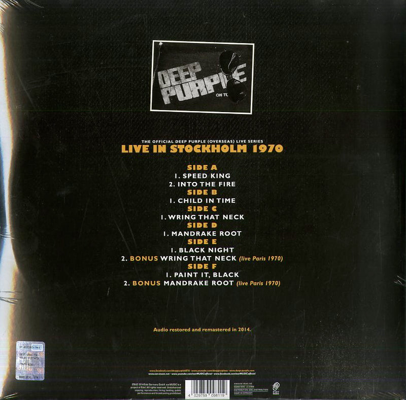 Deep Purple - Stockholm 1970 Lp 4029759098119