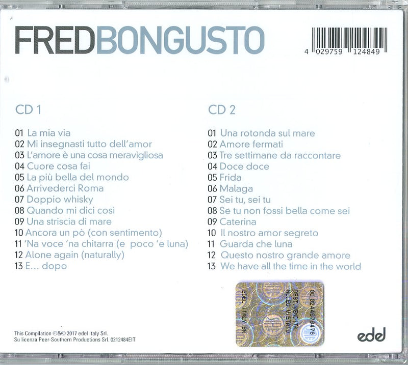 Bongusto Fred - Il Meglio Di Fred Bongusto Cd 4029759124849