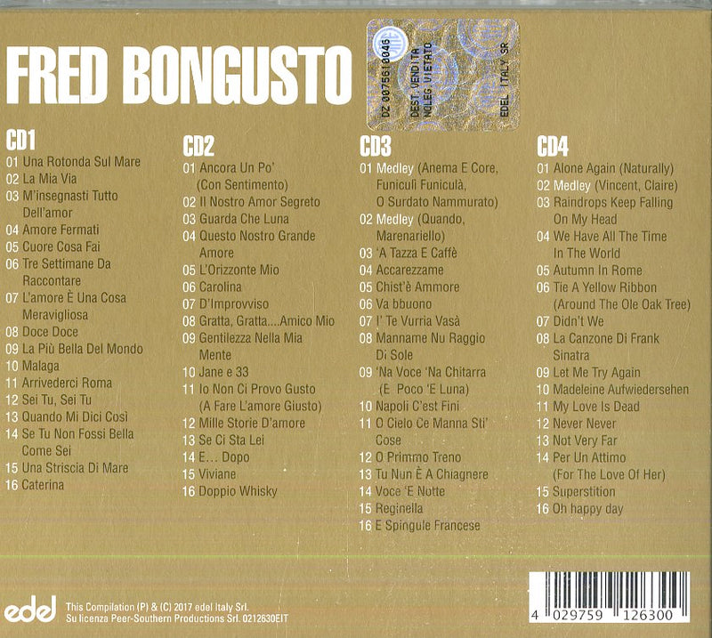 Bongusto Fred - Gold Edition (Box 4 Cd) Cd 4029759126300