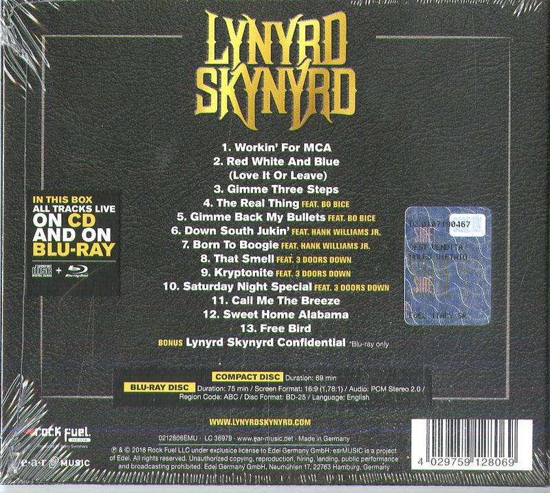 Lynyrd Skynyrd - Live In Atlantic City CD 4029759128069