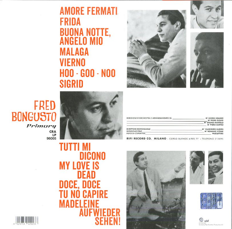 Bongusto Fred - Fred Bongusto (Vinile Arancione Limited Edt.) Lp 4029759129233