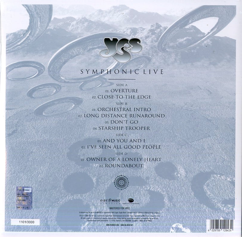 Yes - Symphonic Live (Limited Edt.) Lp 4029759129431