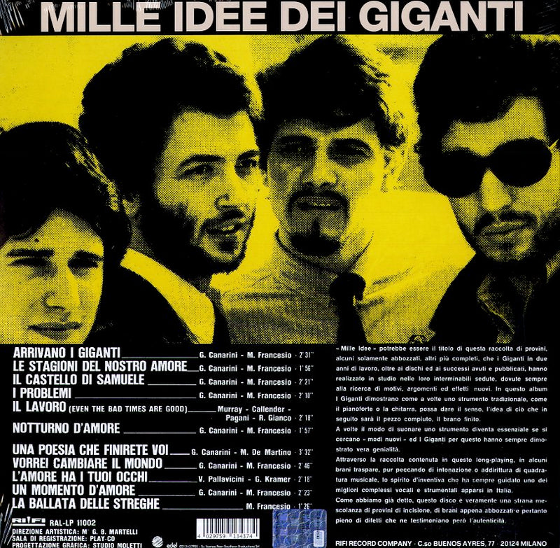 Giganti I - Mille Idee Dei Giganti (Vinile Viola Limited Edt.) Lp 4029759134374