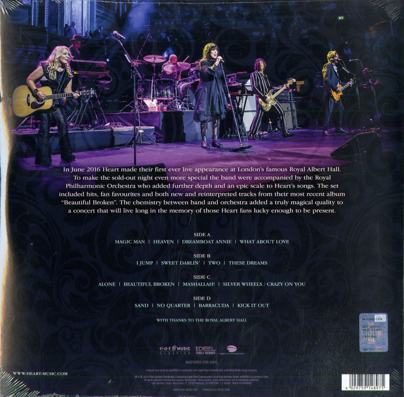 Heart - Live At The Royal Albert Hall (Limited Edition 2Lp) Vinile LP - Vinyl record 4029759148975