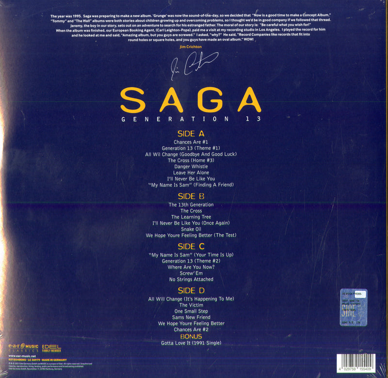 Saga - Generation 13 (Vinyl Gatefold Edt.) Lp 4029759155409