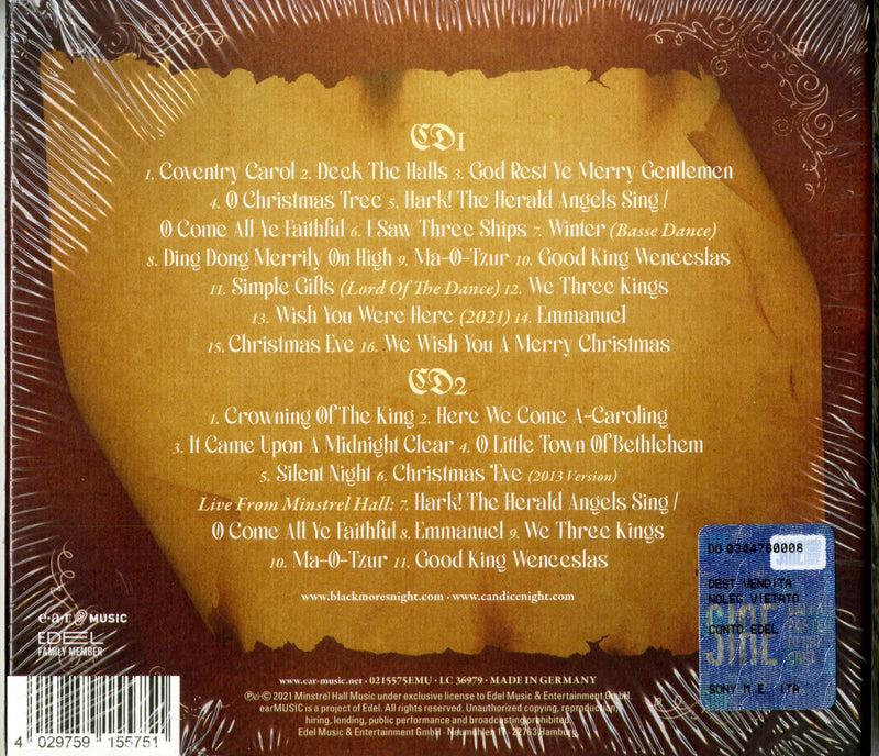 Blackmore'S Night - Winter Carols (2021 Edition 2Cd) Cd 4029759155751