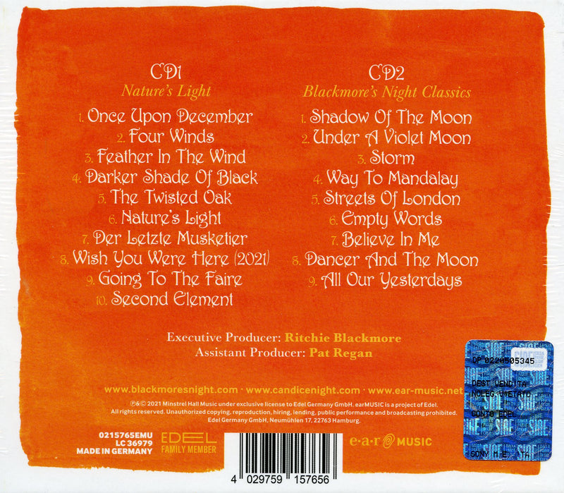 Blackmore'S Night - Nature'S Light (Limited 2Cd Mediabook) Cd 4029759157656