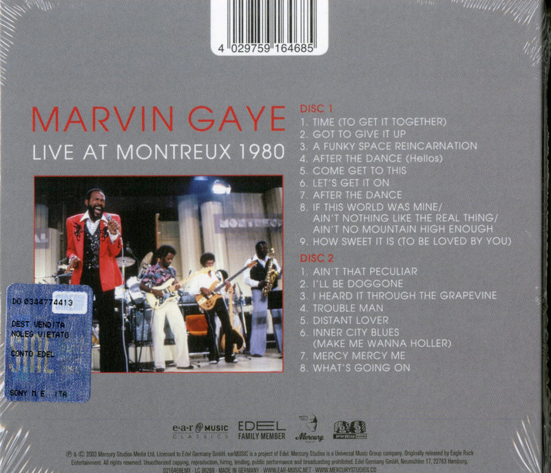 Gaye Marvin - Live In Montreux 1980 Cd 4029759164685
