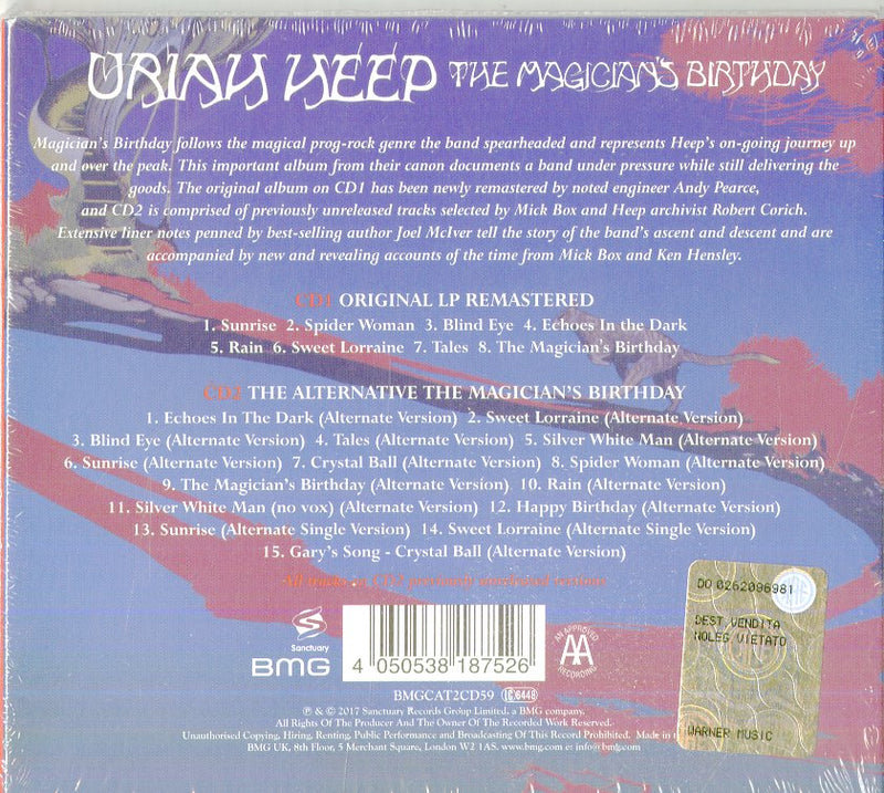 Uriah Heep - The Magician'S Birthday Cd 4050538187526