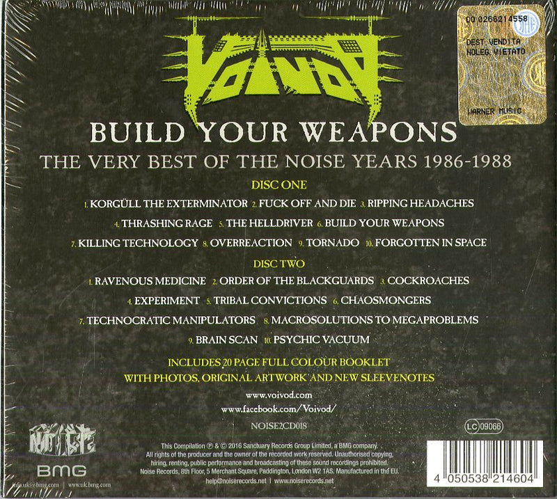 Voivod - Build Your Weapons - The Very Best Of The Noise Ye Cd 4050538214604