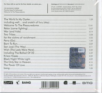 Frankie Goes To Hollywood - Welcome To The Pleasuredome Cd 4050538240245